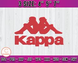 kappa embroidery, logo fashion embroidery, embroidery file