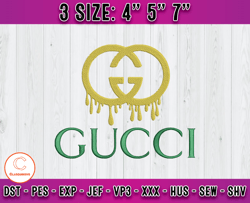 gucci embroidery, logo brand embroidery, embroidery machine