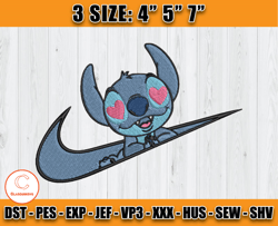 nike stitch embroidery, lilo and stitch embroidery, embroidery design movie