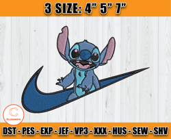 nike stitch embroidery, nike disney embroidery, ilo and stitch embroidery