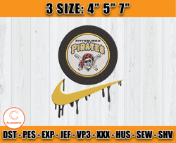 nike pittsburgh pirates embroidery, mlb embroidery, embroidery pattern