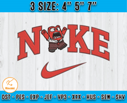 nike x anger scare embroidery, inside out embroidery, cartoon characters embroidery