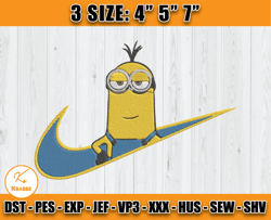 Nike Minion Embroidery, kevin Embroidery, Disney Nike Embroidery