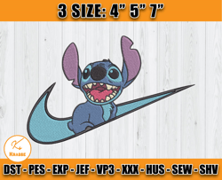 nike stitch embroidery, lilo and stitch embroidery, cartoon embroidery machine