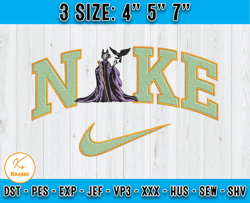 nike maleficent embroidery, disney nike embroidery, machine embroidery pattern