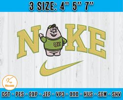 nike squishy embroidery, monster inc embroidery, embroidery machine design
