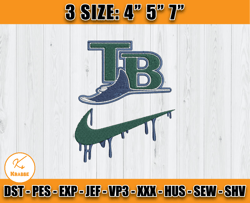 tampa bay rays embroidery, mlb nike embroidery, embroidery pattern