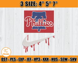 philadelphia phillies embroidery, mlb nike embroidery, embroidery machine file