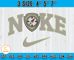 nike and armorialo of tracker embroidery, cartoon nike embroidery, machine embroidery pattern