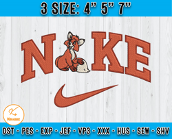 nike and tod embroidery design, disney embroidery, machine embroidery applique design