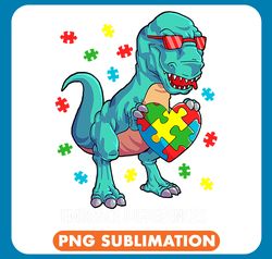 dinosaur dino autistic puzzle piece autism awareness embrace differences 1_1 png