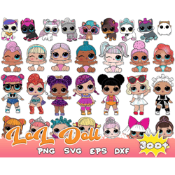 lol doll mega bundle svg, lol surprise dolls svg, lol dolls svg, lol baby svg, lol bundle svg, cartoon baby svg