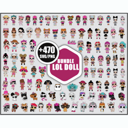 lol doll mega bundle svg, lol surprise dolls svg, lol dolls svg, lol baby svg, lol bundle svg, cartoon baby svg