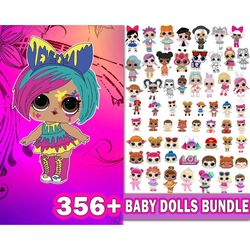 lol doll mega bundle svg, lol surprise dolls svg, lol dolls svg, lol baby svg, lol bundle svg, cartoon baby svg