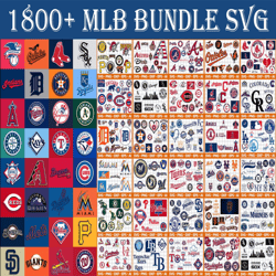 mlb team bundle svg, sport svg, mlb team svg, mlb team logo