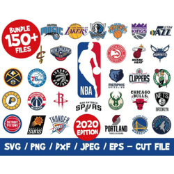 nba logo 100 files bundle, nba svg, nba teams svg, nba png, nba basketball, vector, vinyl, eps, png, cricut, silhouette