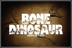 bone dinosaur font