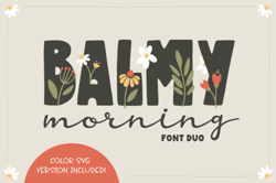 balmy morning font