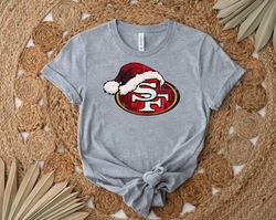 christmas 49ers football logo vintage shirt, gift shirt for her him