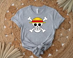 one piece straw hat symbol shirt, gift shirt for her him