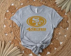 gold sf 49ers shirt, gift shirt for her him