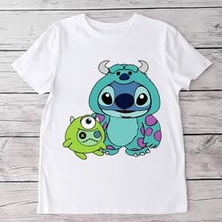 cute stitch and doll t shirt