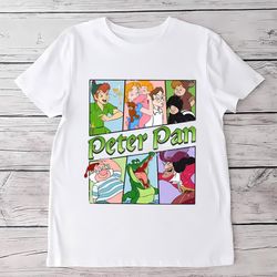 disney peter pan captain hook tinker bell smee vintage t shirt