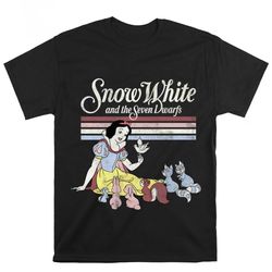 disney snow white critters vintage stripe t shirt