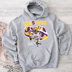 jayden daniels heisman graphic tee hoodie, hoodies for women, hoodies for men