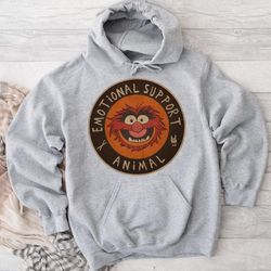 vintage 70s muppets emotional support animal hoodie, hoodies for women, hoodies for men