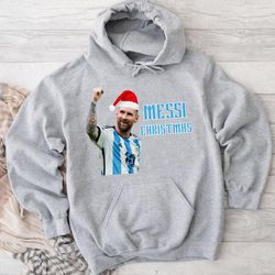 funny christmas messi christmas gift hoodie, hoodies for women, hoodies for men