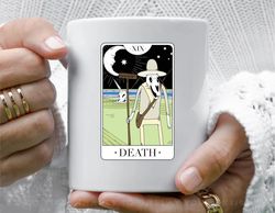death adventure time tarot card coffee mug, 11 oz ceramic mug_1