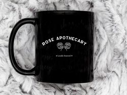 rose apothecary locally sourced coffee mug, 11 oz ceramic mug