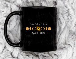 total solar eclipse 2024 211 oz ceramic mug, coffee mug, tea mug