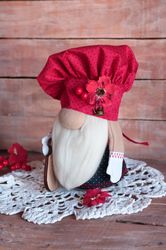 kitchen gnome gift for mom chef gnome housewarming gift gnome cook