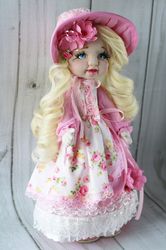 boudoir provence fabric doll