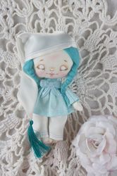 doll for kids room miniature textile doll handmade