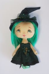 kitchen little witch doll ooak