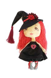 little witch kitchen doll, halloween decor, halloween witch doll ooak