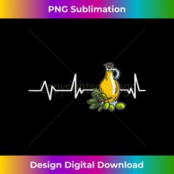 olive oil heartbeat olive oil gift olive oil - urban sublimation png design - crafted for sublimation excellence