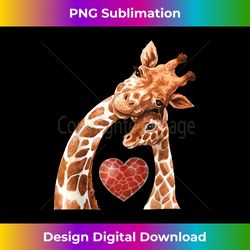 baby and giraffe mom new mom heart cute giraffe - futuristic png sublimation file - ideal for imaginative endeavors