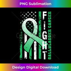 fight gallbladder cancer - awareness t with usa flag - bespoke sublimation digital file - immerse in creativity with every design