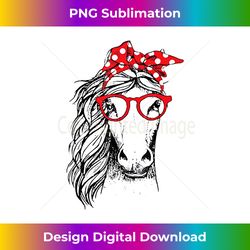 funny horse bandana buffalo headband plaid and glasses - bohemian sublimation digital download - immerse in creativity with every design