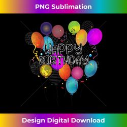 birthday happy birthday balloons confetti birthday - innovative png sublimation design - tailor-made for sublimation craftsmanship