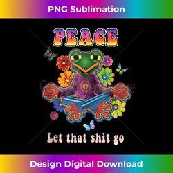 hippie yoga for let that shit go buddha frog - chic sublimation digital download - crafted for sublimation excellence