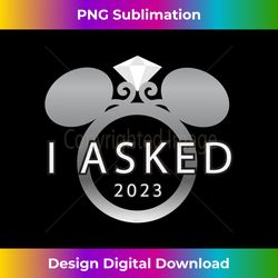 disney i asked 2023 engagement ring proposal mickey - luxe sublimation png download - rapidly innovate your artistic vision