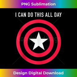 marvel captain america i can do this all day vintage shield - classic sublimation png file - animate your creative concepts