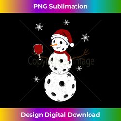 funny merry christmas snowman playing pickleball - futuristic png sublimation file - customize with flair