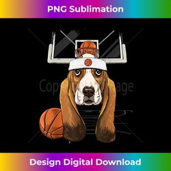 basset hound basketball dog lovers basketball player - futuristic png sublimation file - access the spectrum of sublimation artistry