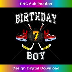 7th Birthday Boy - Ice Hockey 7 years old kid - Bohemian Sublimation Digital Download - Crafted for Sublimation Excellence